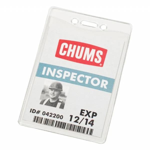 Id Badge Sleeve Vinyl W/ Zipper - Vertical